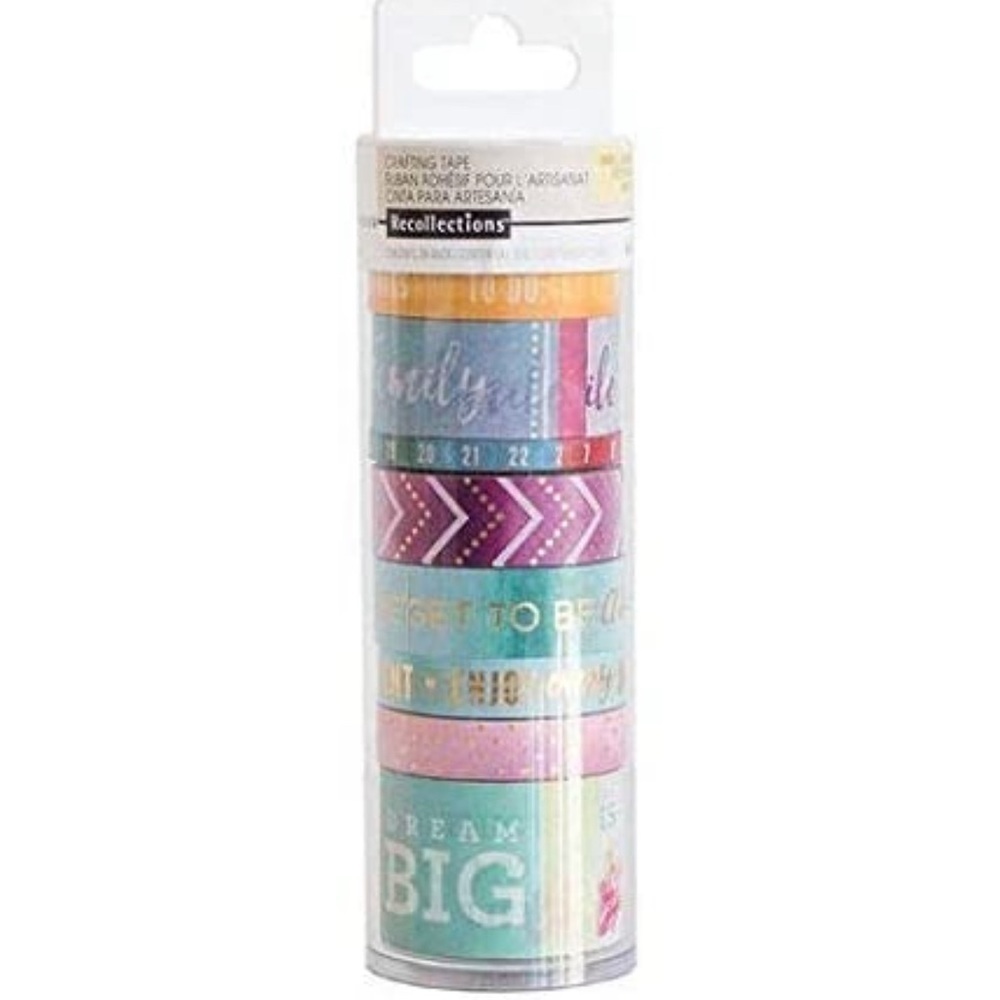 WATERCOLOR Crafting Washi Tape Tube Recollection